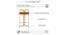 Rocklin Bar Chair (Glossy Finish) by Urban Ladder - Ground View Design 1 - 768065