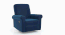 Diaz Rocker Swivel Recliner in Blue Micro Velvet (Blue Velvet, One Seater) by Urban Ladder - - 768073
