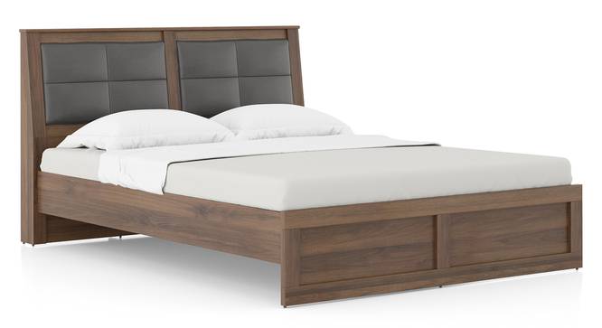 Pico Non Storage Bed (Queen Bed Size, Classic Walnut Finish) by Urban Ladder - - 