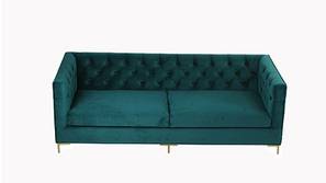 Seabrook Fabric Sofa (Teal)