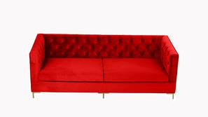 Seabrook Fabric Sofa (Red)
