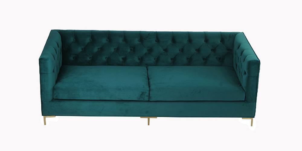 Seabrook Fabric Sofa (Teal) by Urban Ladder - - 