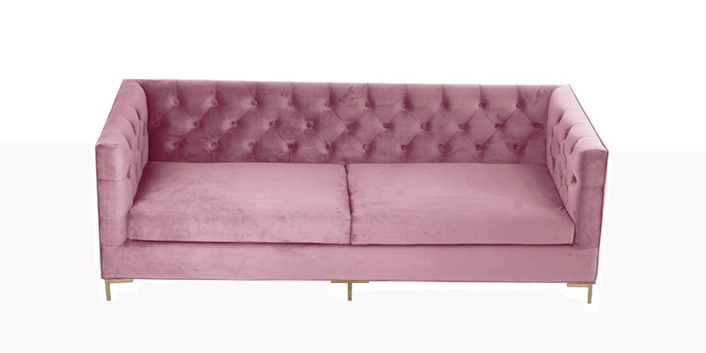 Seabrook Fabric Sofa (Pink) by Urban Ladder - - 