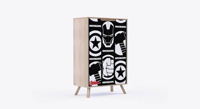 Avengers Picture Perfect Cabinet Storage (Black) by Urban Ladder - Front View Design 1 - 768393
