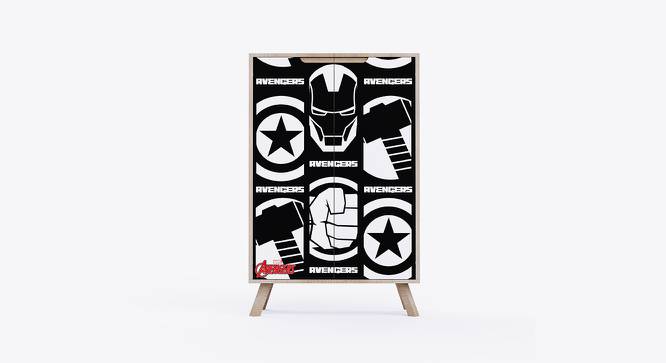 Avengers Picture Perfect Cabinet Storage (Black) by Urban Ladder - Design 1 Side View - 768428