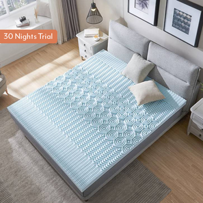 King Size Mattress Design Original Orthopaedic Graphite King Size High Resilience Foam Mattress (King Mattress Type, 78 x 72 in (Standard) Mattress Size, 8 in Mattress Thickness (in Inches))