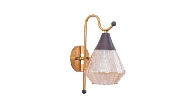 Everitt Wall Lamp (Brass & Amber) by Urban Ladder - Front View Design 1 - 769033