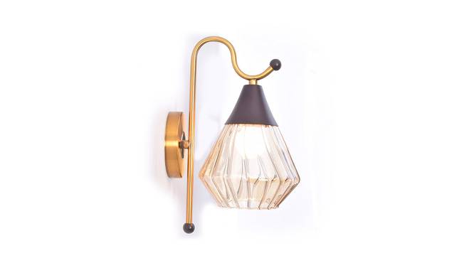 Everitt Wall Lamp (Brass & Amber) by Urban Ladder - Design 1 Side View - 769049