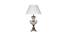 Wallace Table Lamp (Antique Brass, White Shade Colour, Cotton Shade Material) by Urban Ladder - Front View Design 1 - 769114