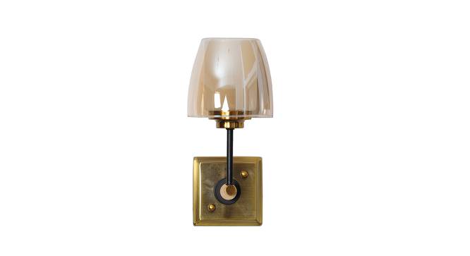 Shadow Wall Lamp (Antique Brass & Brown) by Urban Ladder - Front View Design 1 - 769122