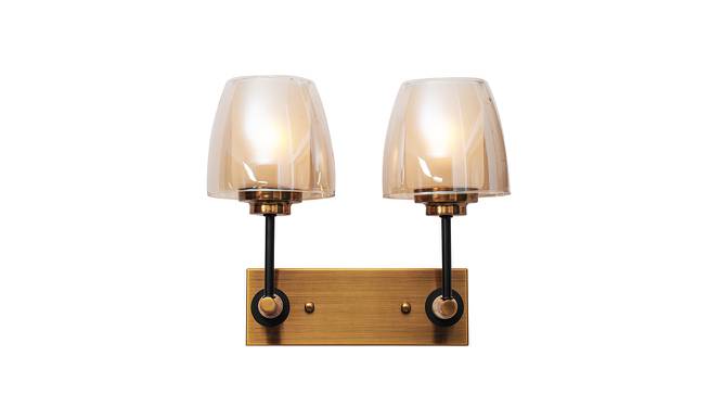 Avry Wall Lamp (Antique Brass & Brown) by Urban Ladder - Front View Design 1 - 769123