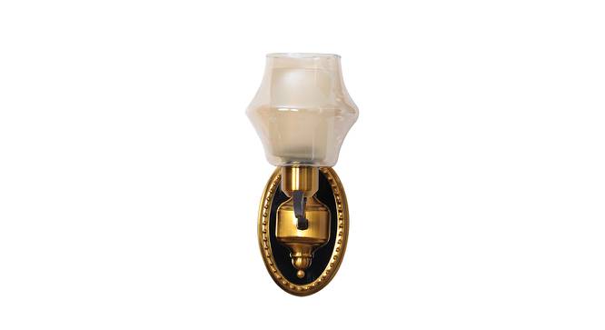Chelli Wall Lamp (Antique Brass & Brown) by Urban Ladder - Front View Design 1 - 769124
