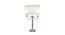 Ralph Table Lamp (Brass, White Shade Colour, Cotton Shade Material) by Urban Ladder - Design 1 Side View - 769135