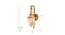 Brandyn Wall Lamp (Brass & Amber) by Urban Ladder - Design 1 Dimension - 769137