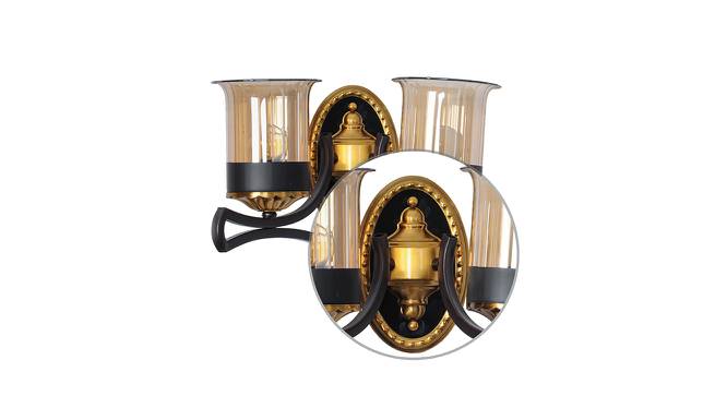 Tresor Wall Lamp (Antique Brass & Brown) by Urban Ladder - Design 1 Side View - 769159