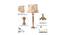 Philip Table Lamp (Brass, Cotton Shade Material, Printed Shade Colour) by Urban Ladder - Ground View Design 1 - 769165