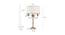 Ralph Table Lamp (Brass, White Shade Colour, Cotton Shade Material) by Urban Ladder - Design 1 Dimension - 769236