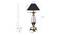 Kimm Table Lamp (Antique Brass, Black Shade Colour, Cotton Shade Material) by Urban Ladder - Design 1 Dimension - 769244