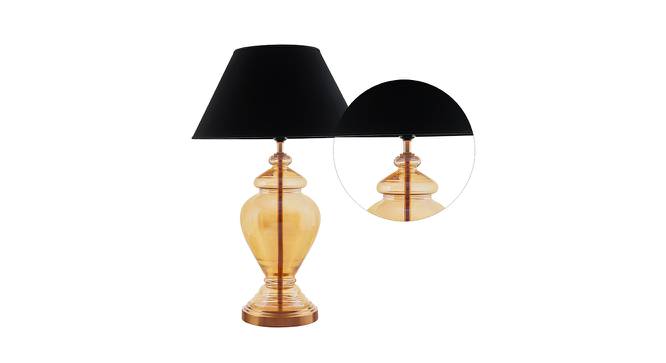 Marigold Gold & Amber Glass Table Lamp (Gold & Amber) by Urban Ladder - Design 1 Side View - 769252