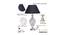 Sheila Table Lamp (Nickel, Black Shade Colour, Cotton Shade Material) by Urban Ladder - Ground View Design 1 - 769267