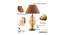 Cedric Gold & Amber Glass Table Lamp (Gold & Amber) by Urban Ladder - Ground View Design 1 - 769271