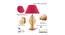 Colter Gold & Amber Glass Table Lamp (Gold & Amber) by Urban Ladder - Ground View Design 1 - 769273