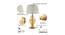 Hailee Gold & Amber Glass Table Lamp (Gold & Amber) by Urban Ladder - Ground View Design 1 - 769274