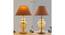 Cedric Gold & Amber Glass Table Lamp (Gold & Amber) by Urban Ladder - Rear View Design 1 - 769287