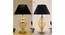 Marigold Gold & Amber Glass Table Lamp (Gold & Amber) by Urban Ladder - Rear View Design 1 - 769288