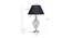 Sheila Table Lamp (Nickel, Black Shade Colour, Cotton Shade Material) by Urban Ladder - Design 1 Dimension - 769300