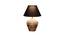 Ashton Table Lamp (Brown, Black Shade Colour, Cotton Shade Material) by Urban Ladder - Front View Design 1 - 769344