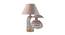 Audrey Table Lamp (Cotton Shade Material, Beige Shade Colour, White Distress) by Urban Ladder - Design 1 Side View - 769355
