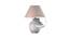 Emerson Table Lamp (Cotton Shade Material, Beige Shade Colour, White Distress) by Urban Ladder - Design 1 Side View - 769367