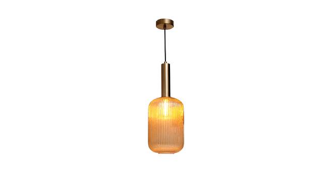 Delphine Hanging Lamp (Amber, Matt Gold & Brass) by Urban Ladder - Front View Design 1 - 769376