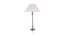 River Table Lamp (White Shade Colour, Cotton Shade Material, Chrome) by Urban Ladder - Front View Design 1 - 769387