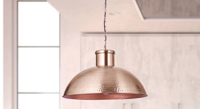 Estelle Hanging Lamp (Rose Gold) by Urban Ladder - Design 1 Side View - 769413