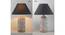 Waylon Table Lamp (Black Shade Colour, Cotton Shade Material, White Distress) by Urban Ladder - Rear View Design 1 - 769417