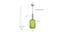 Danette Hanging Lamp (Green, Matt Gold & Brass) by Urban Ladder - Design 1 Dimension - 769491