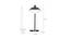 Sharman Study Lamp (Matt Black) by Urban Ladder - Design 1 Dimension - 769499