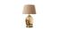 Cardiff Table Lamp (Amber, Cotton Shade Material, Beige Shade Colour) by Urban Ladder - Front View Design 1 - 769531