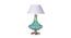Blue Ocean Table Lamp (Green, White Shade Colour, Cotton Shade Material) by Urban Ladder - Front View Design 1 - 769534