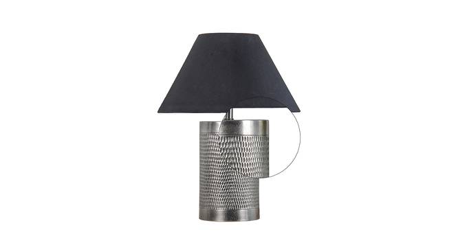 Ohagun Table Lamp (Brown, Black Shade Colour, Cotton Shade Material) by Urban Ladder - Design 1 Side View - 769539