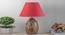 Samsula Table Lamp (Natural, Cotton Shade Material, Maroon Shade Colour) by Urban Ladder - Design 1 Side View - 769543