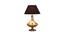 Delicea Table Lamp (Gold, Black Shade Colour, Cotton Shade Material) by Urban Ladder - Design 1 Side View - 769549