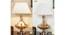 Delicea Table Lamp (Gold, White Shade Colour, Cotton Shade Material) by Urban Ladder - Rear View Design 1 - 769581