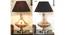 Delicea Table Lamp (Gold, Black Shade Colour, Cotton Shade Material) by Urban Ladder - Rear View Design 1 - 769582