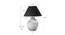 Harmony Table Lamp (Black Shade Colour, Cotton Shade Material, White - Distressed Finish) by Urban Ladder - Design 1 Dimension - 769610