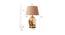 Cardiff Table Lamp (Amber, Cotton Shade Material, Beige Shade Colour) by Urban Ladder - Design 1 Dimension - 769616