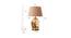 Cardiff Table Lamp (Amber, Cotton Shade Material, Beige Shade Colour) by Urban Ladder - Design 1 Dimension - 769616