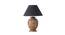 Ariana Table Lamp (Natural, Black Shade Colour, Cotton Shade Material) by Urban Ladder - Front View Design 1 - 769621